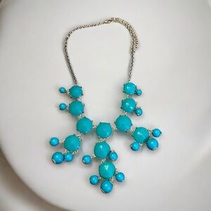 Statement Necklace Turquoise Gold Tone Chunky Bib Women’s Fashion Jewelry